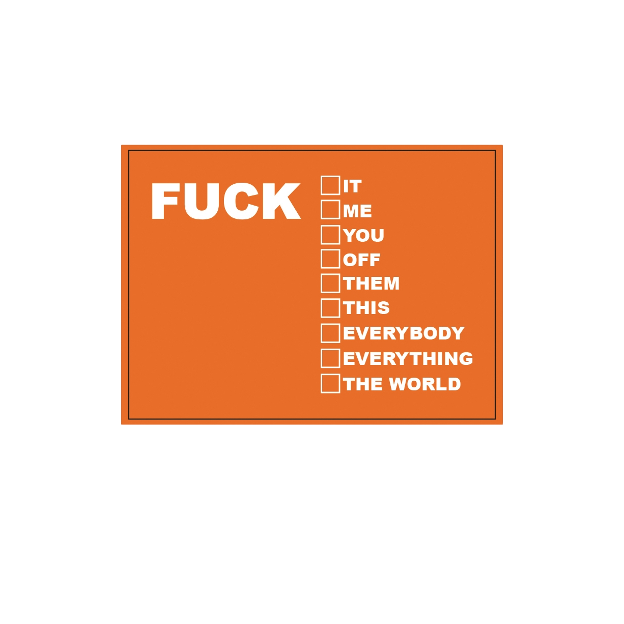 F List Sticker