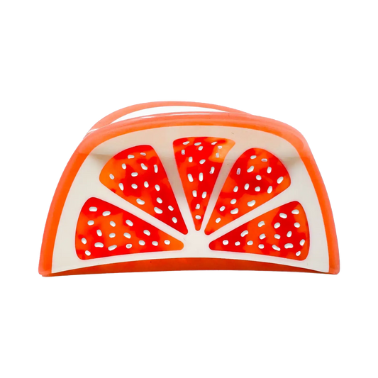Grapefruit Hair Claw Clip