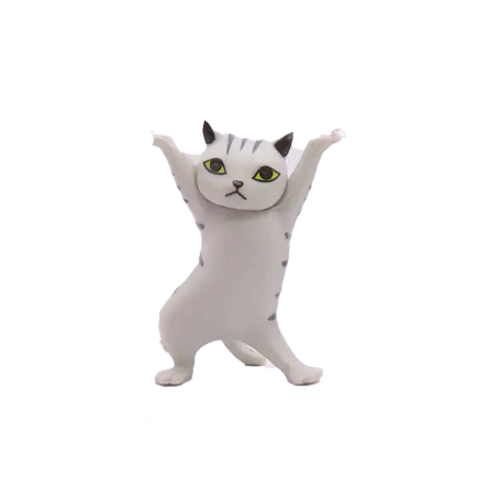 Dancing Cat Figurine
