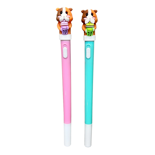 Sippin' & Spinnin' Boba Guinea Pig Light Up Pens