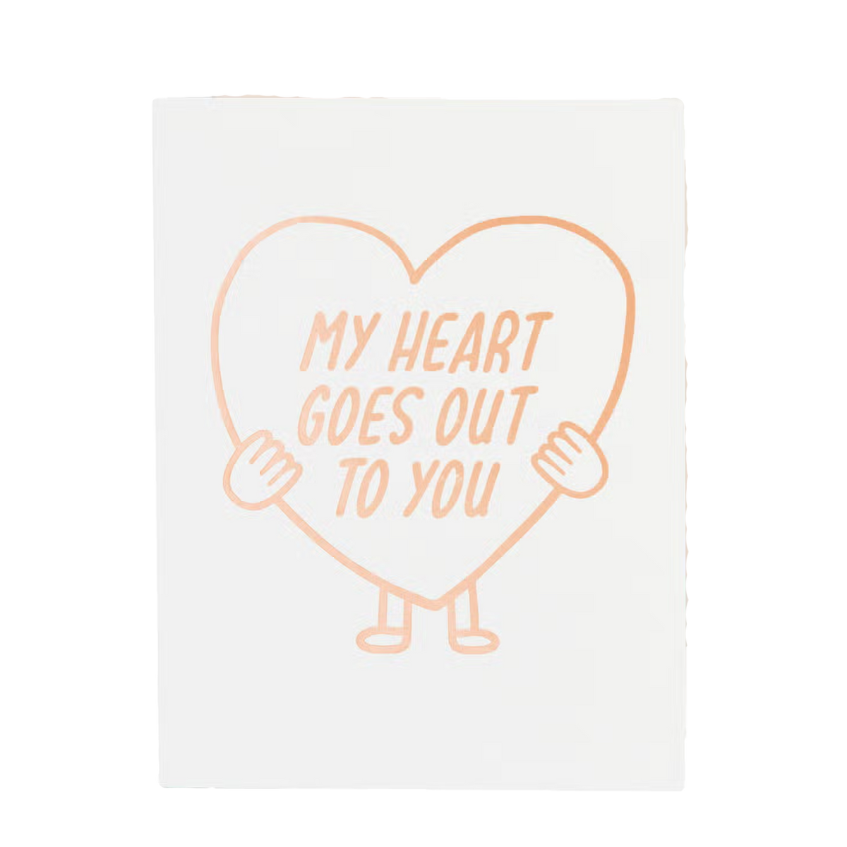 Heart Goes Out Sympathy Card
