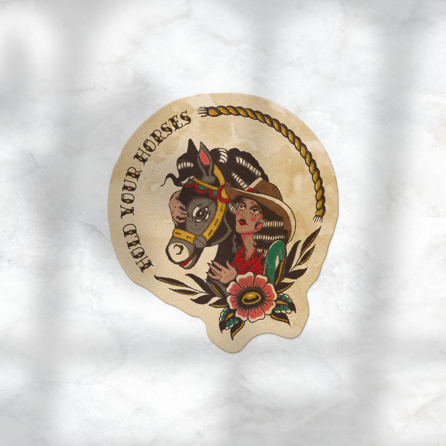 Hold Your Horses Sticker