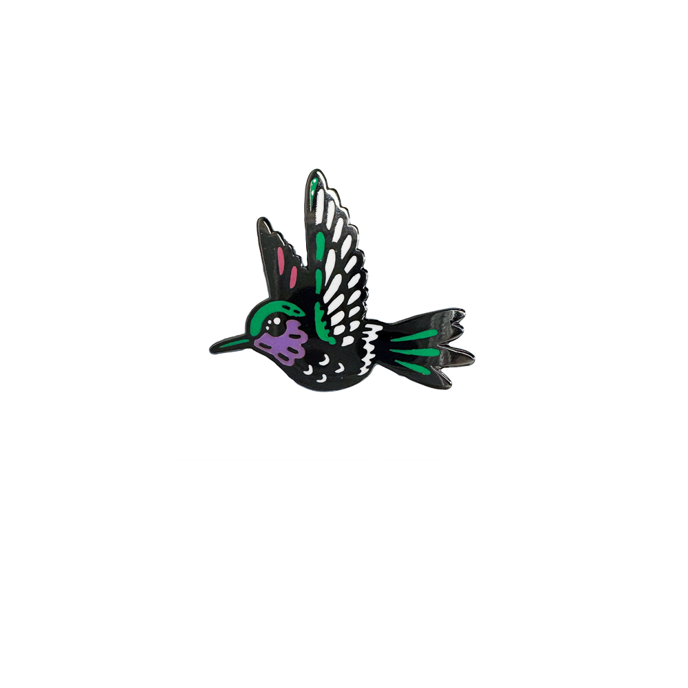 Hummingbird Enamel Pin