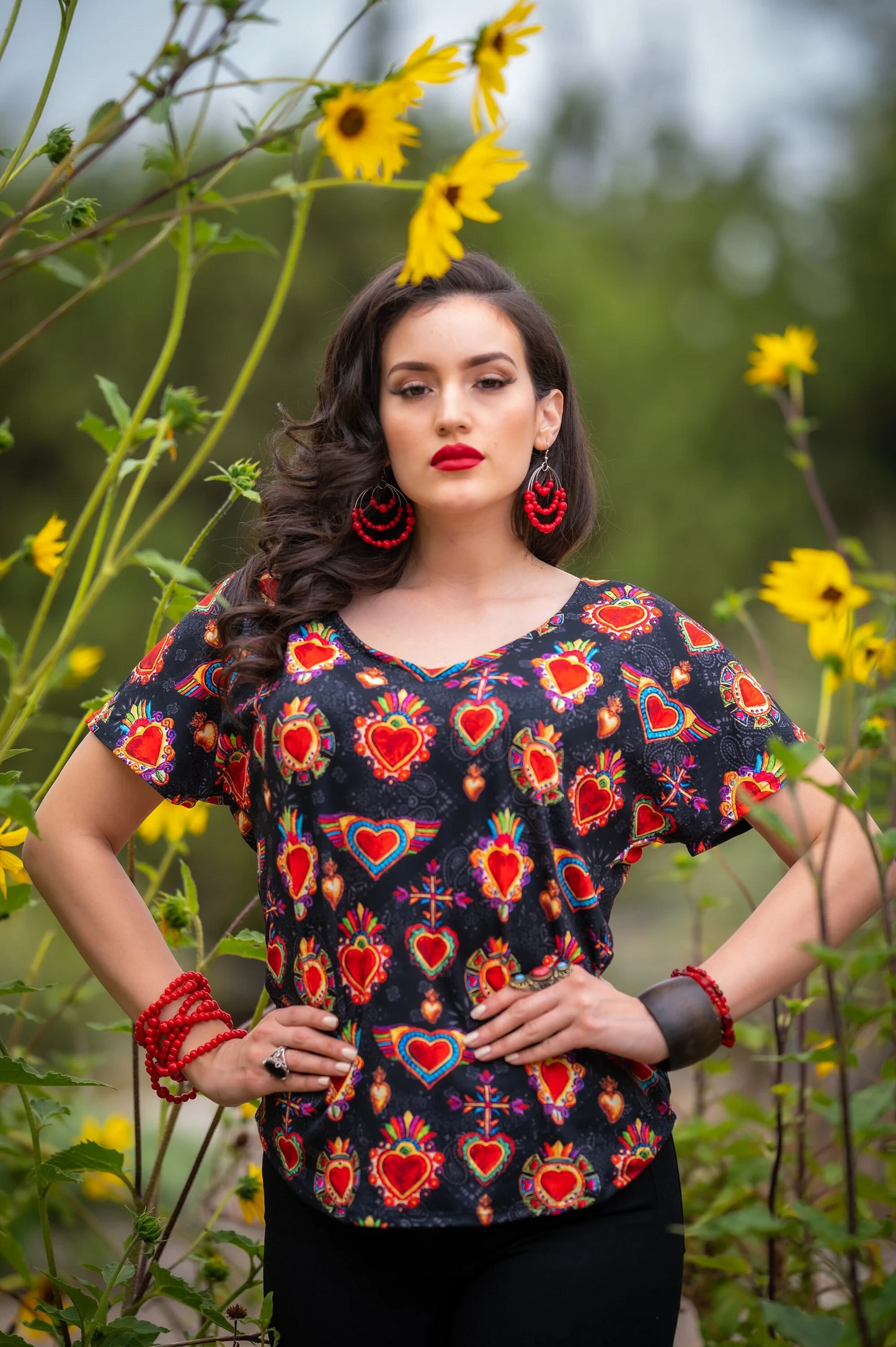 Sacred Heart Printed T-Shirt