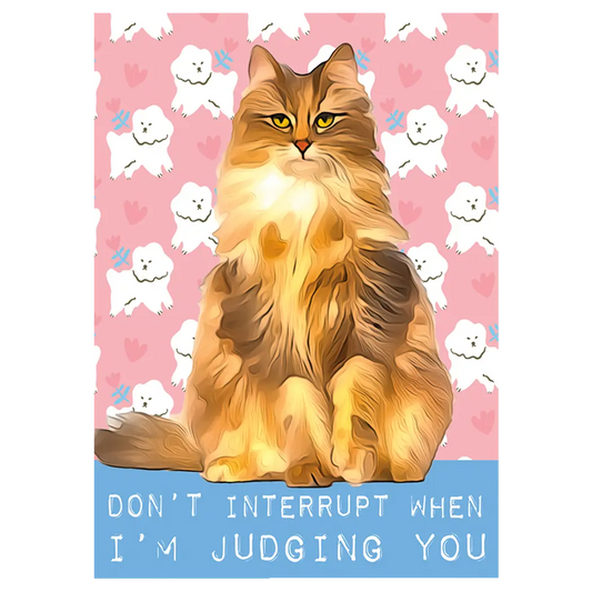 Cat Judge Birthday Card