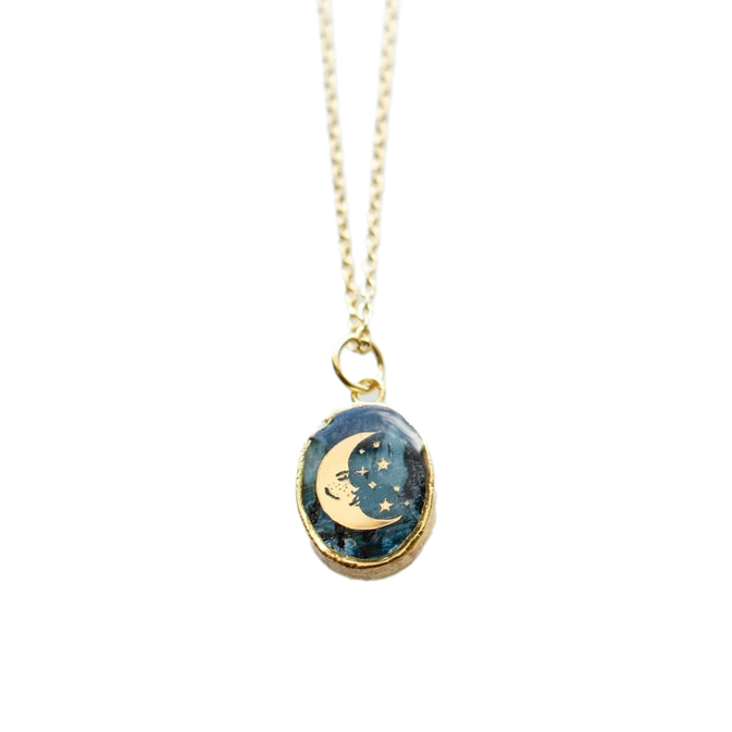 Kyanite Moon Necklace