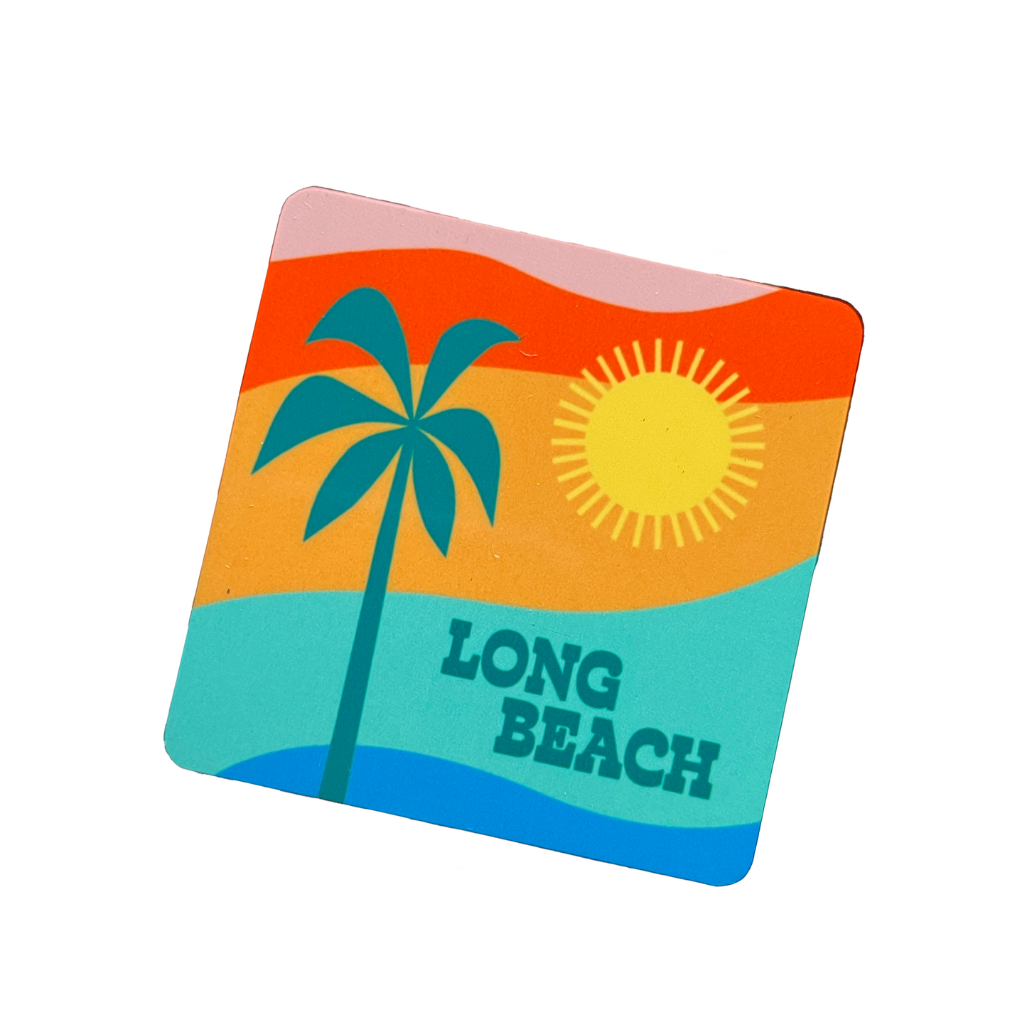 Tropical View Long Beach Magnet