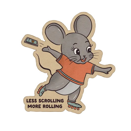 Less Scrolling Mouse Sticker