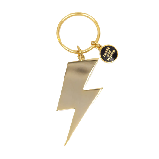 Lightning Bolt Enamel Keychain