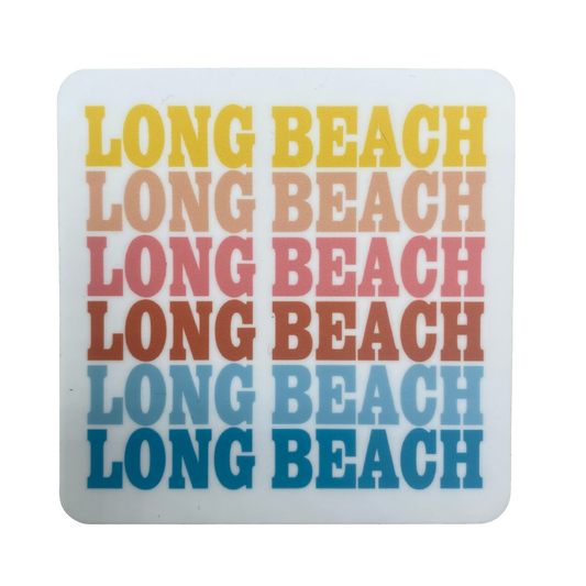 Long Beach Retro Sticker