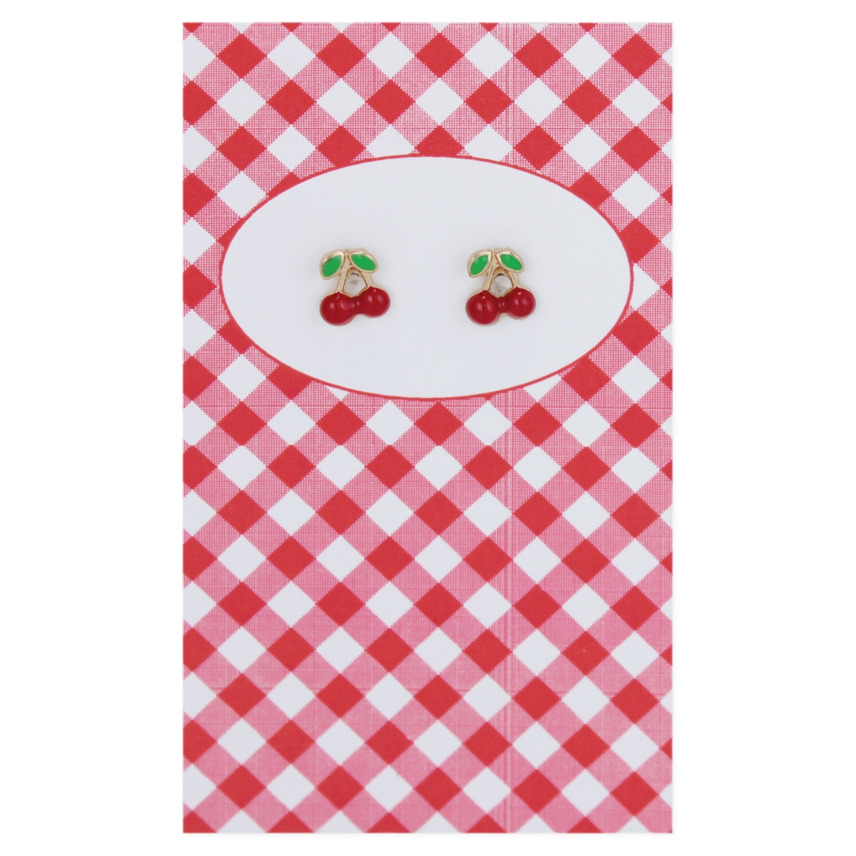 Lovely Day For a Picnic Cherry Post Earrings