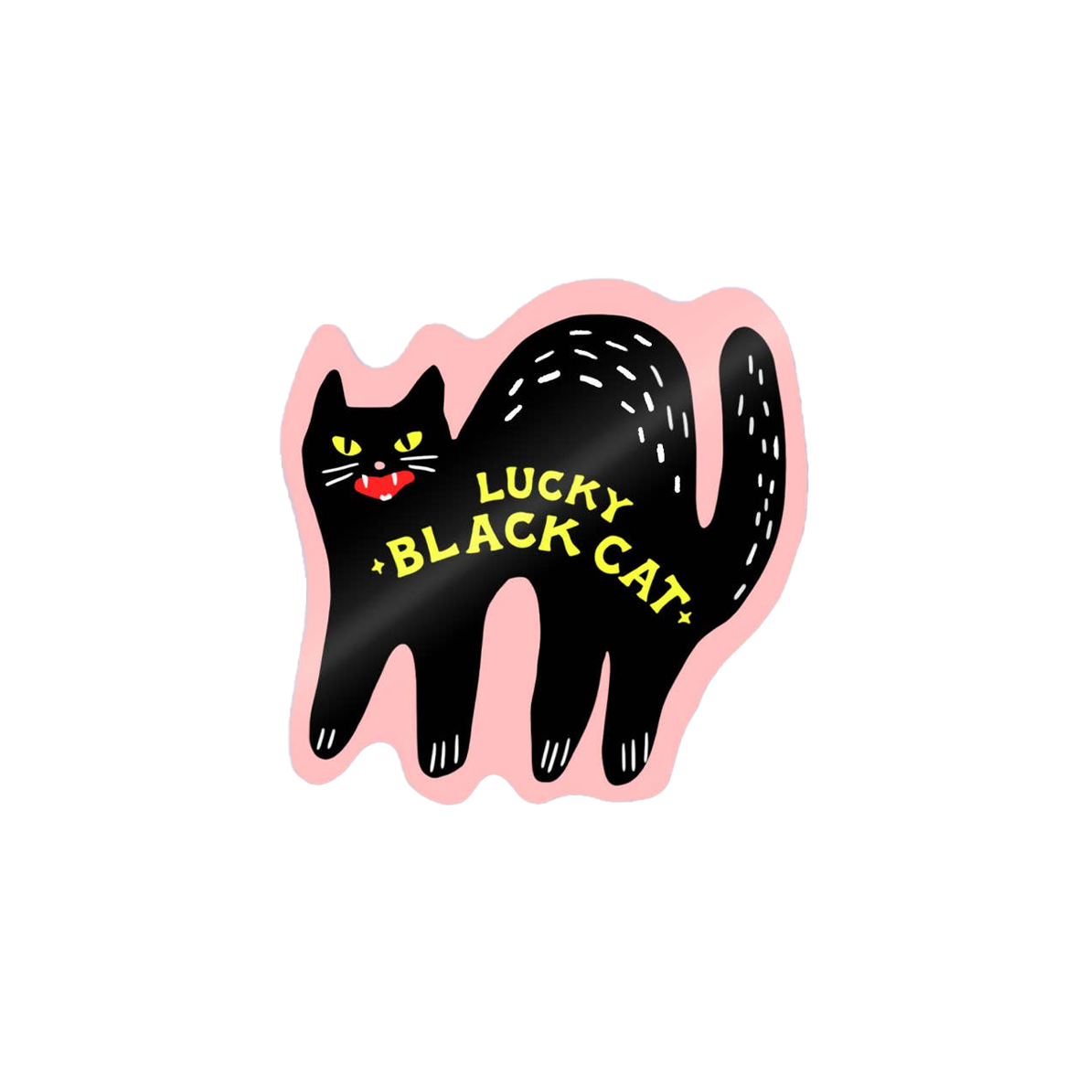 Lucky Black Cat Sticker