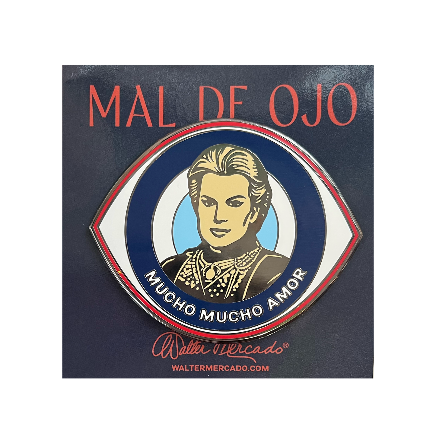 Walter Mercado Mal de Ojo Enamel Pin