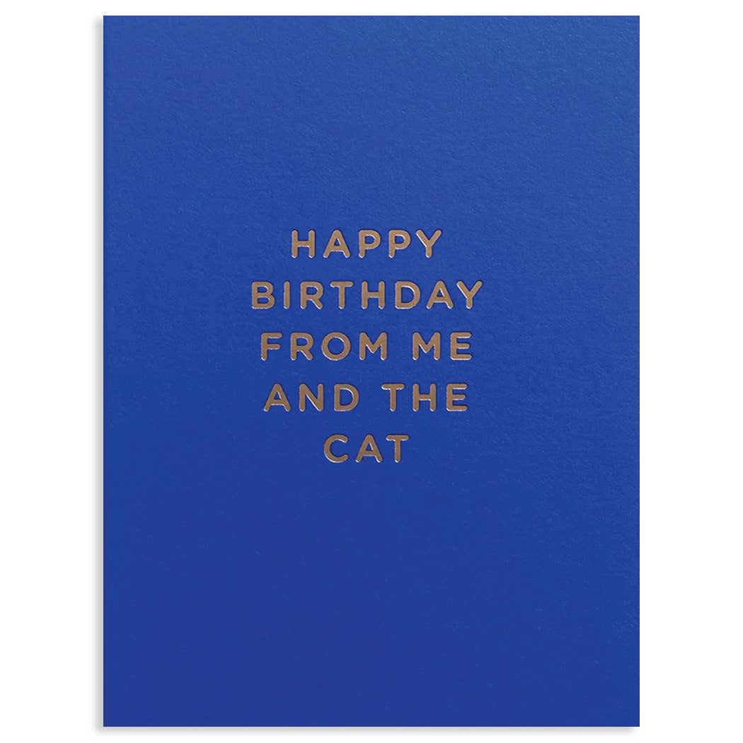 Me and the Cat Birthday Card