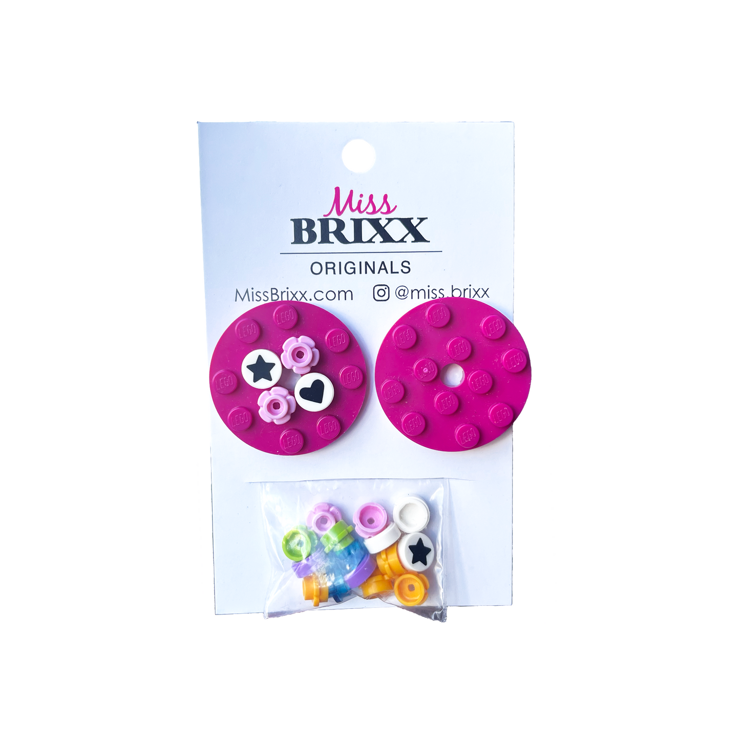 Miss Brixx Circle Design Your Own Post Earrings