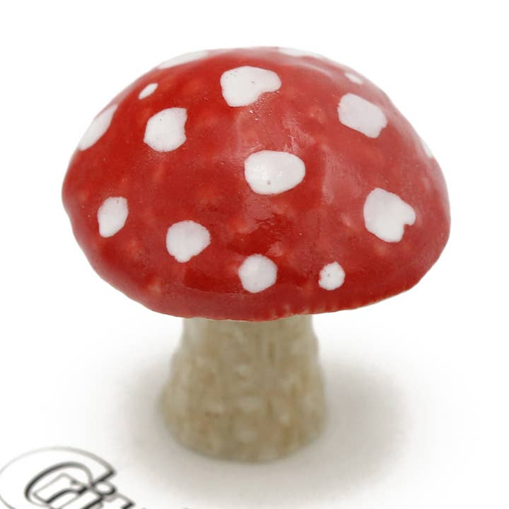 Parasol Toadstool Porcelain Miniature