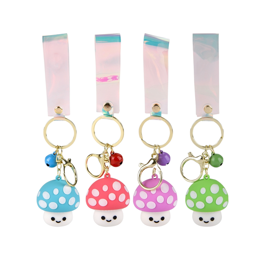 Mushroom Charm Wristlet