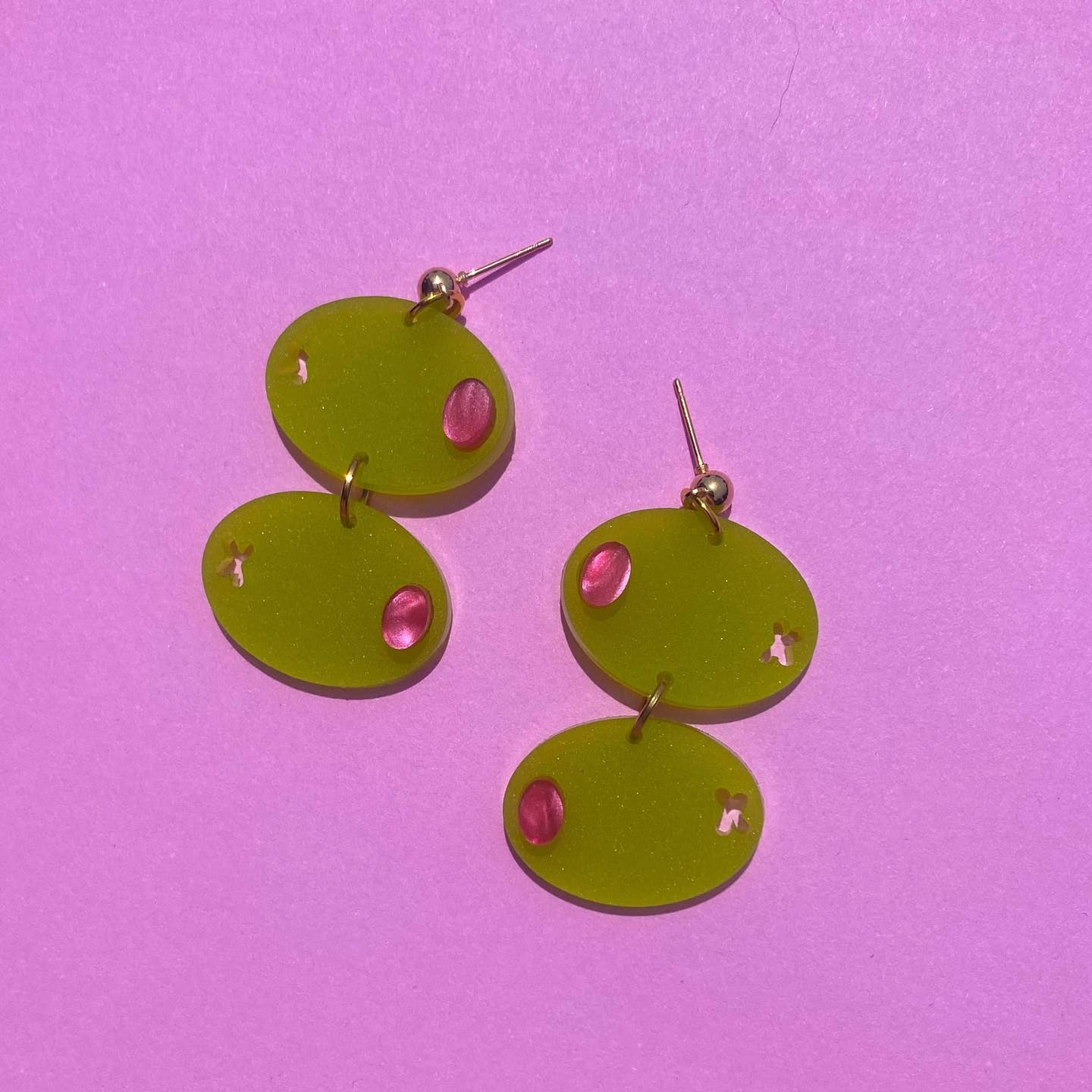 Olive Dangle Earrings