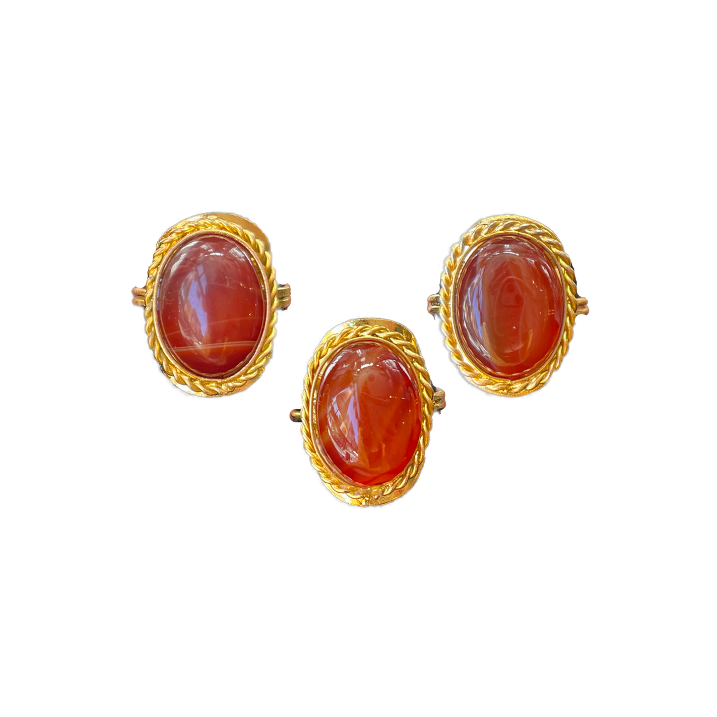Carnelian Gold Dipped Ring