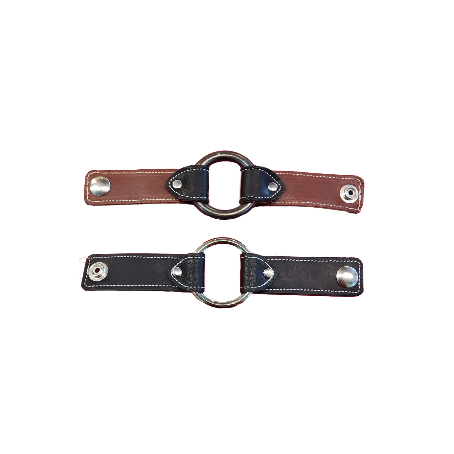 Upcycled Leather O-Ring Cuff