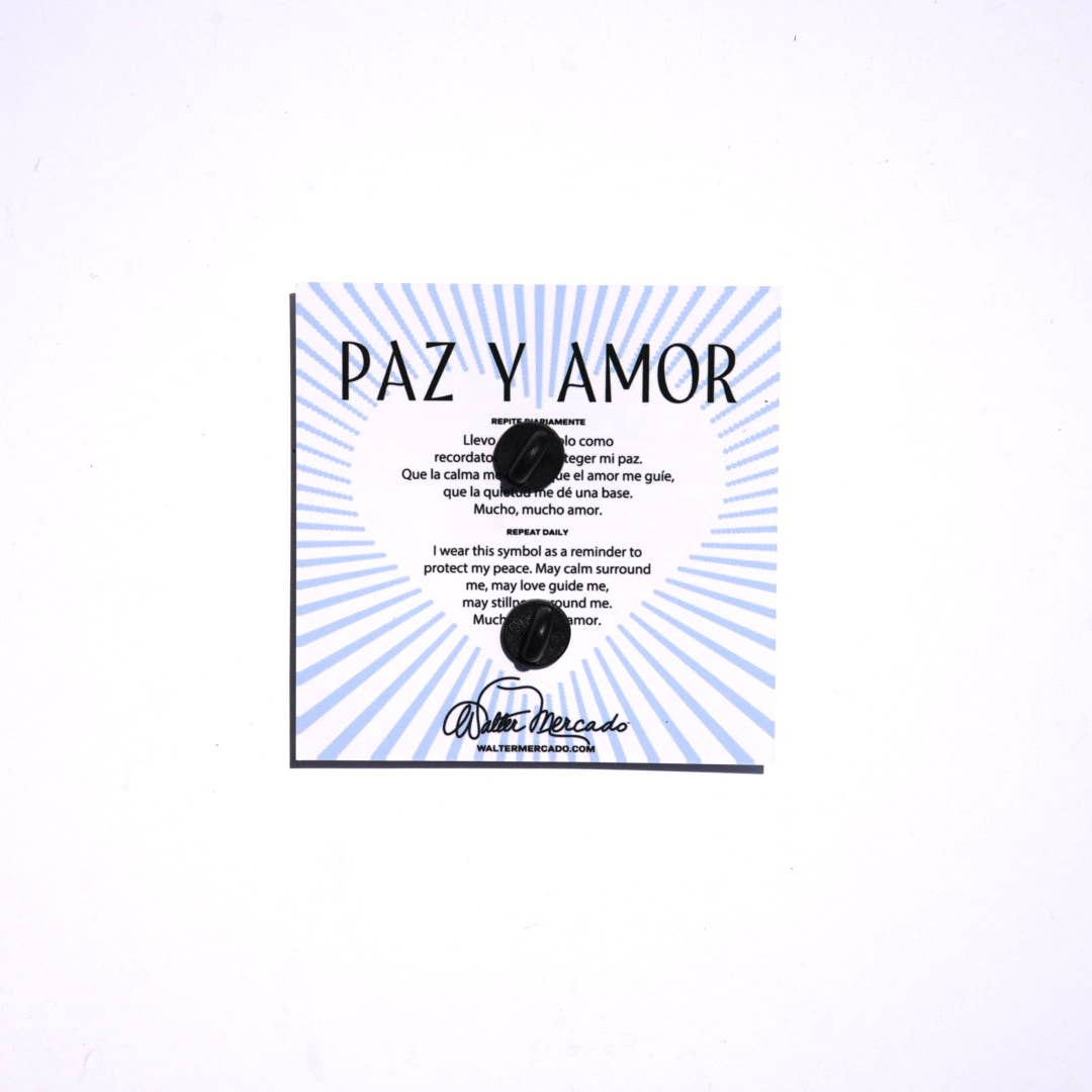 Walter Mercado Paz Y Amor Enamel Pin