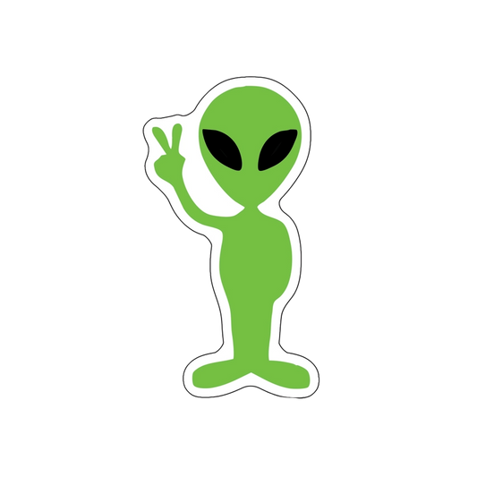 Peace Alien Sticker