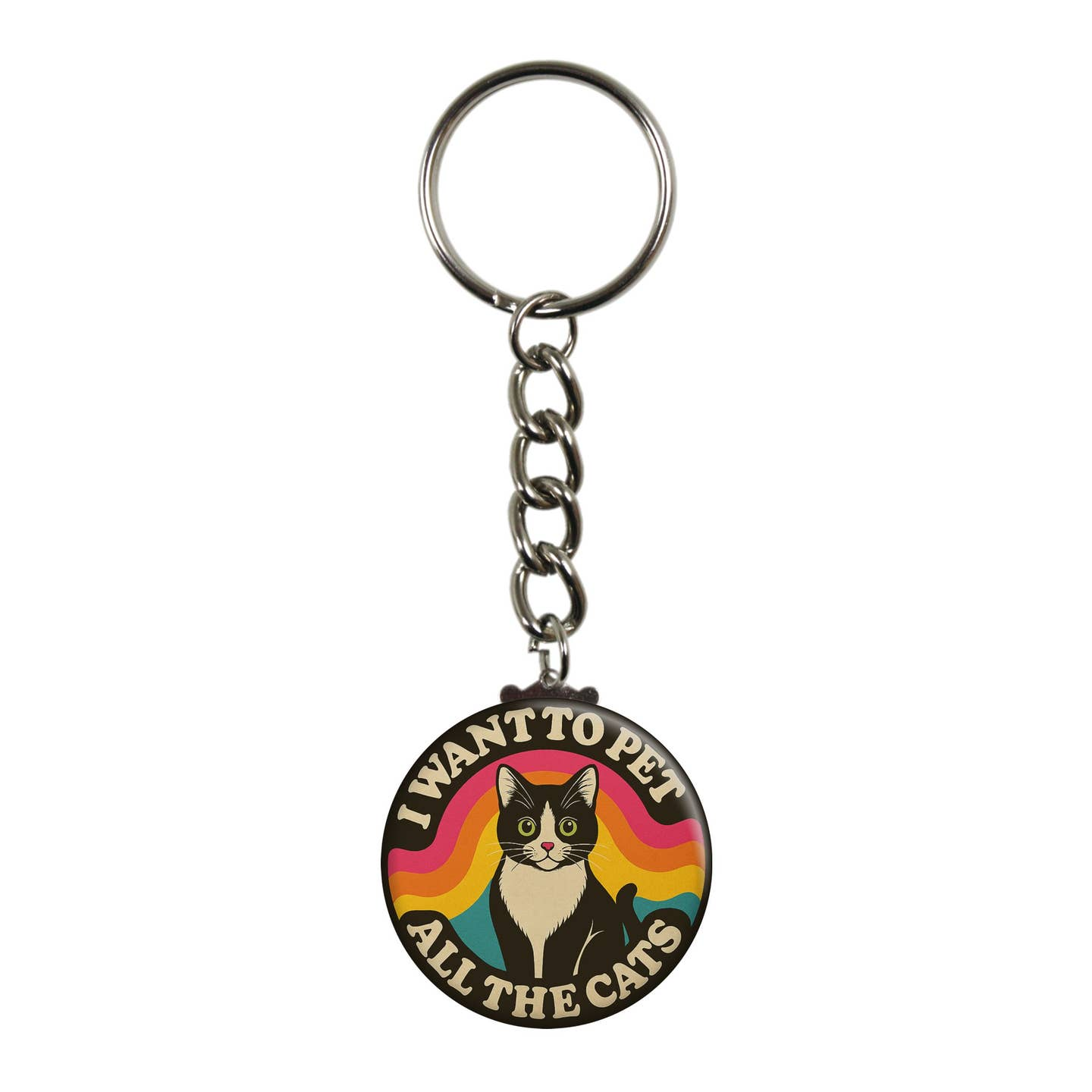 I Want to Pet All the Cats Keychain