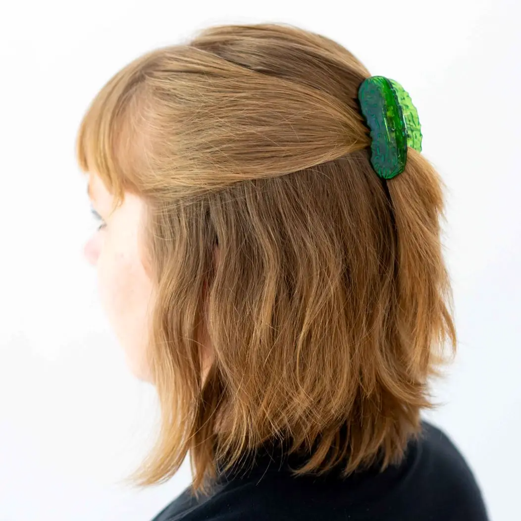 Pickle Mini Hair Claw Clip