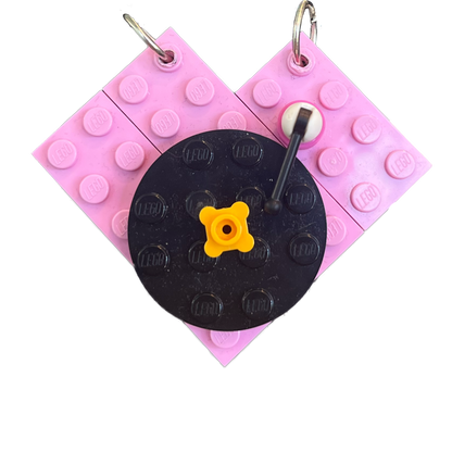 Pink Heart Turntable Ms.Brixx Necklace