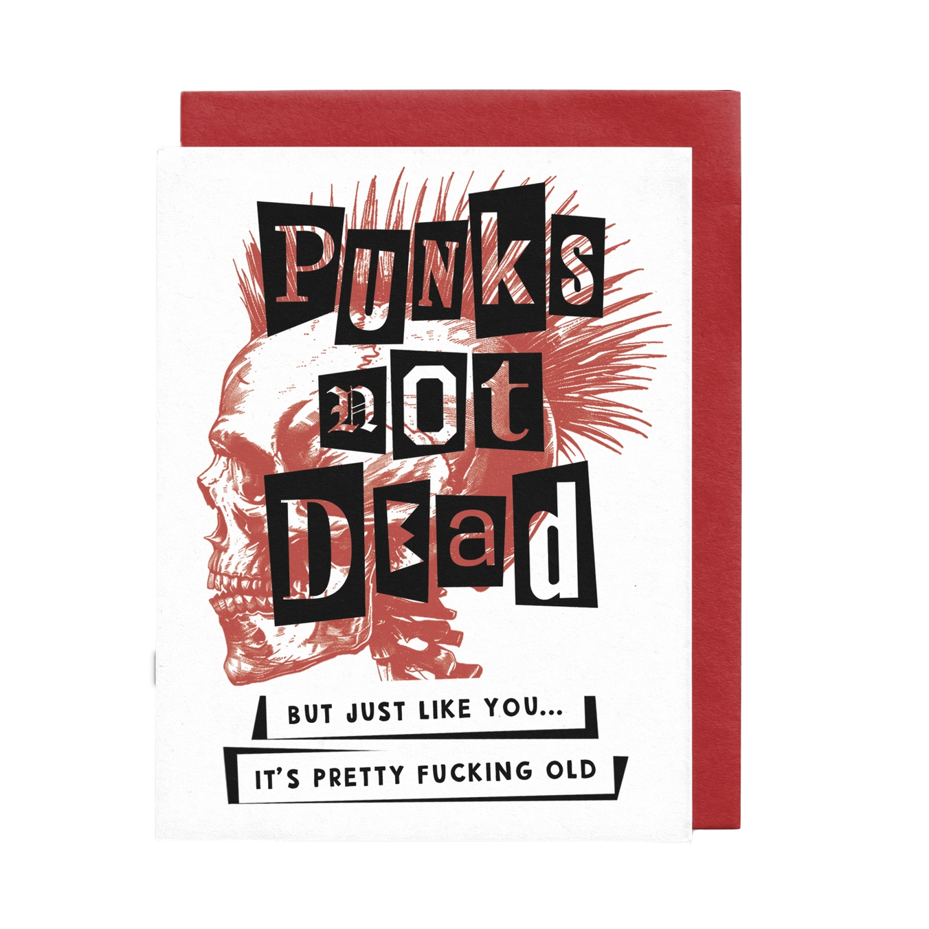 Punks Not Dead Birthday Card