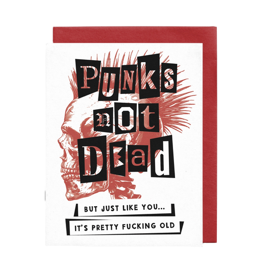 Punks Not Dead Birthday Card