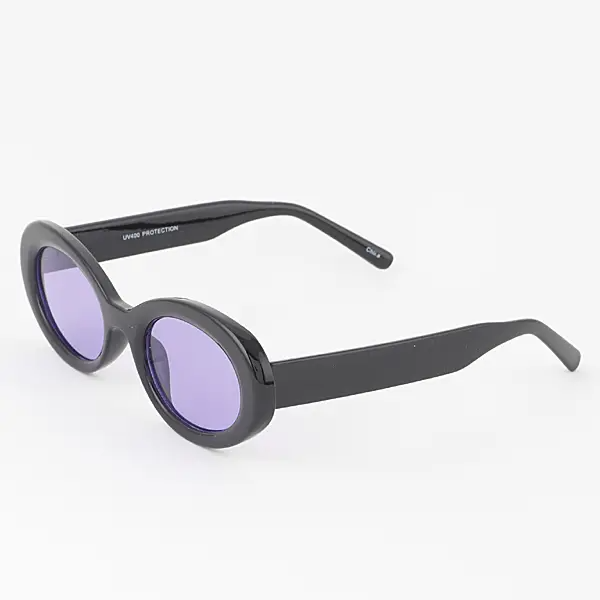 Retro Tinted Oval Sunglasses