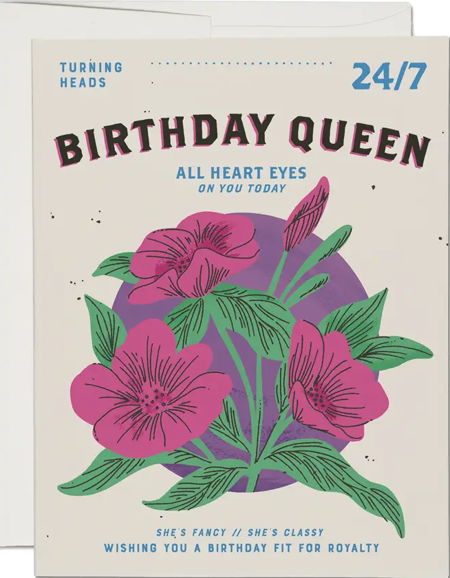Birthday Queen Birthday Card