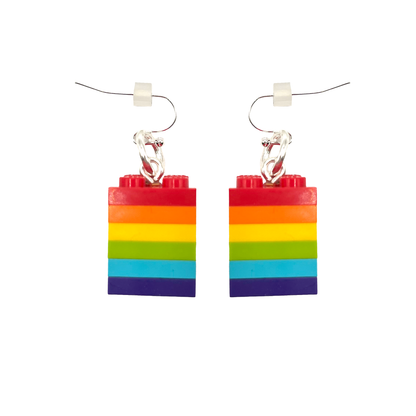 Rainbow Cube Miss Brixx Dangle Earrings