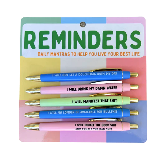 Reminders Pen Set