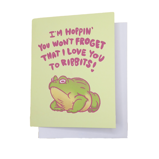 Love You To Ribbits Card