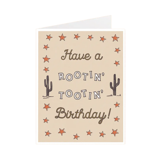 Rootin' Tootin Western Birthday Card