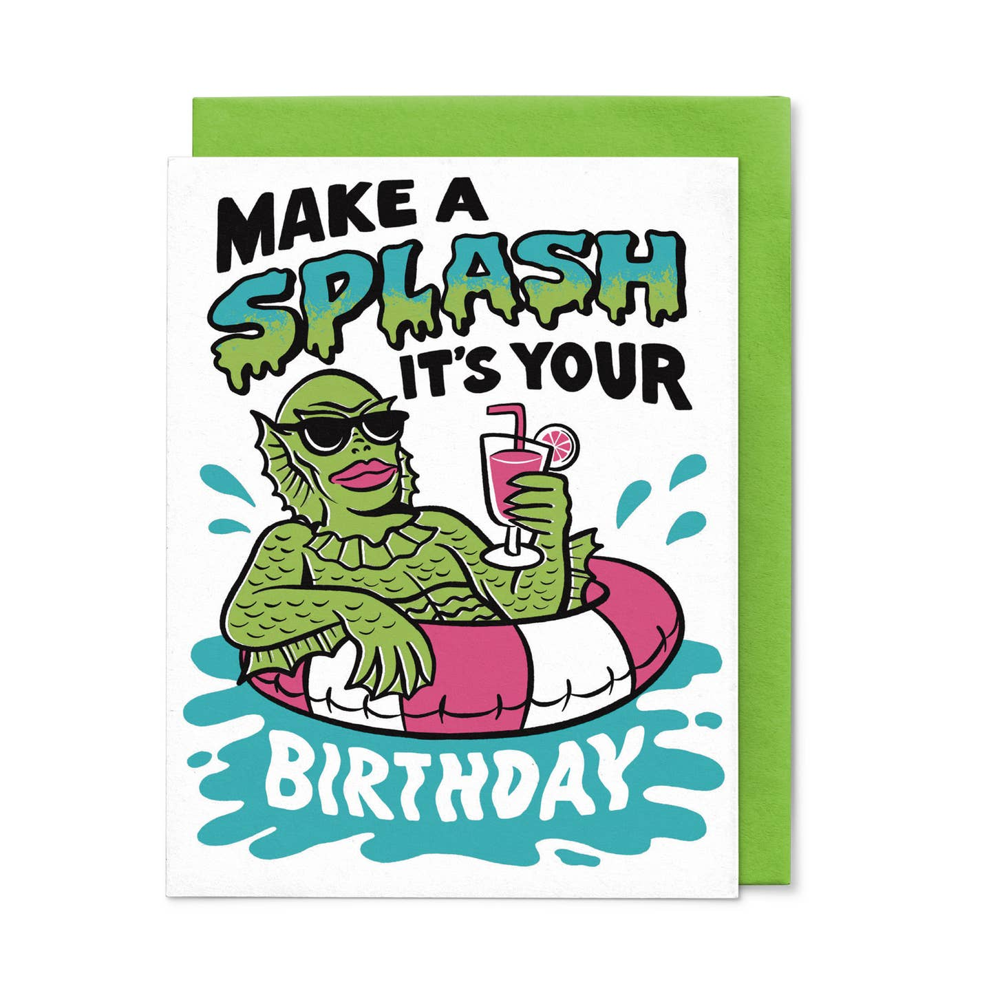 Make a Splash, It's Your Birthday, Creature of Black Lagoon Birthday Card