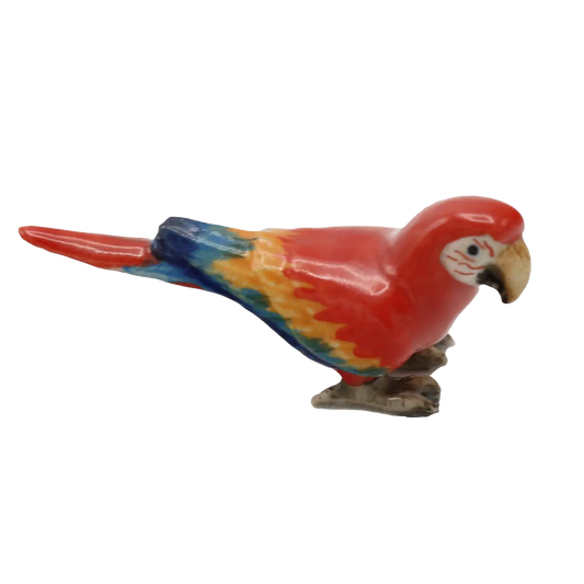 "Scarlet" Macaw Porcelain Miniature