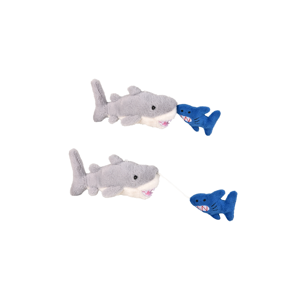 Plush Shark Backpack Clip