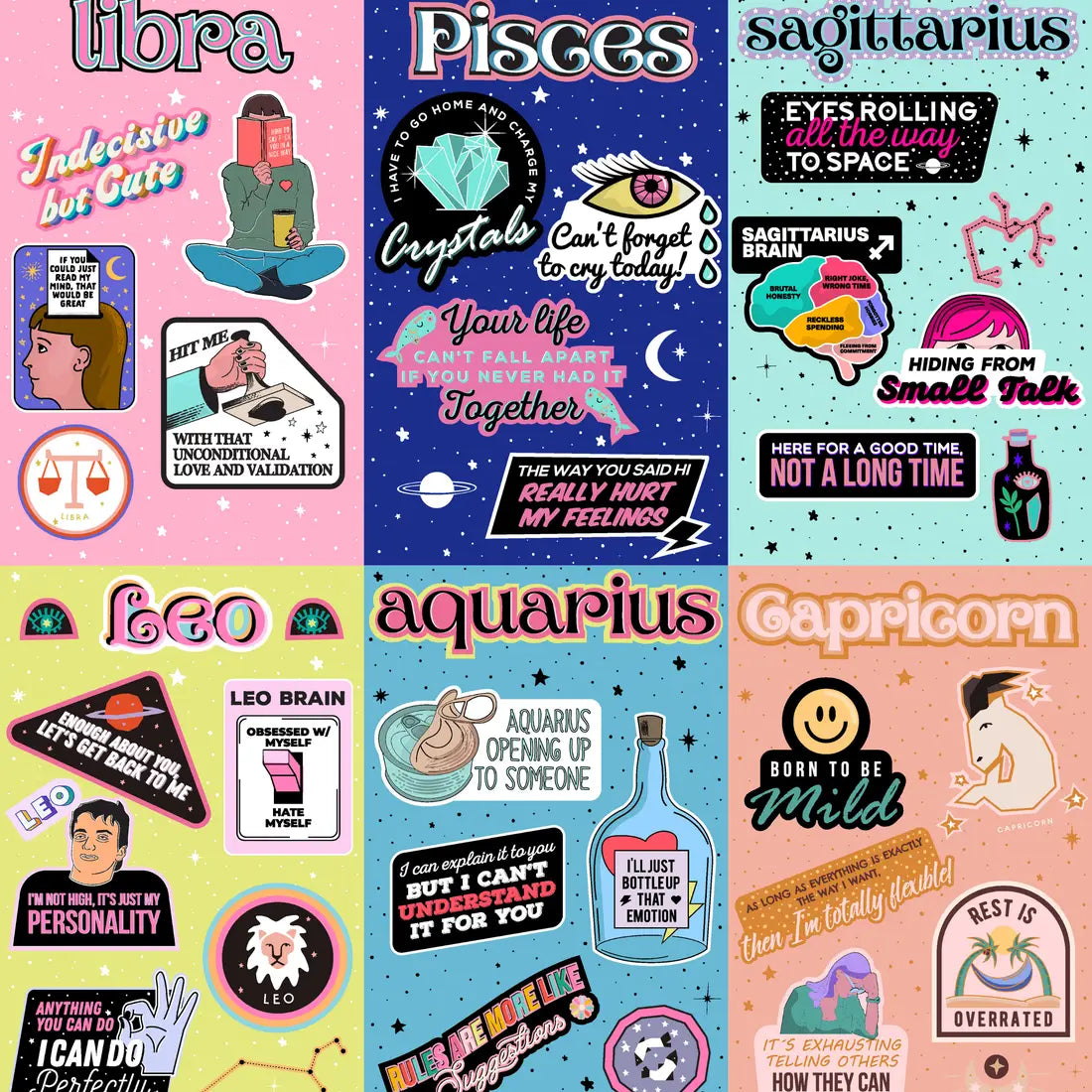 Astrological Sticker Sheet