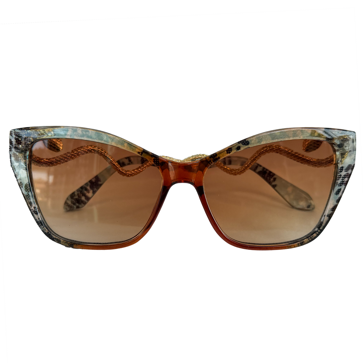Modern Snake Scale Sunglasses