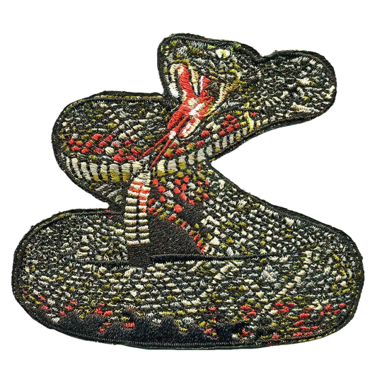 Rattlesnake Iron-On Patch