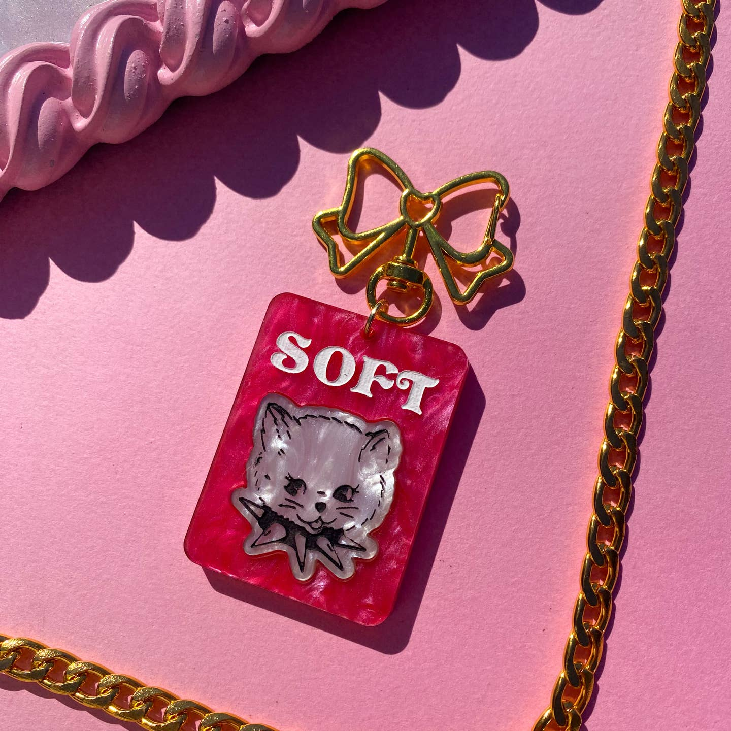 Soft Cat Keychain