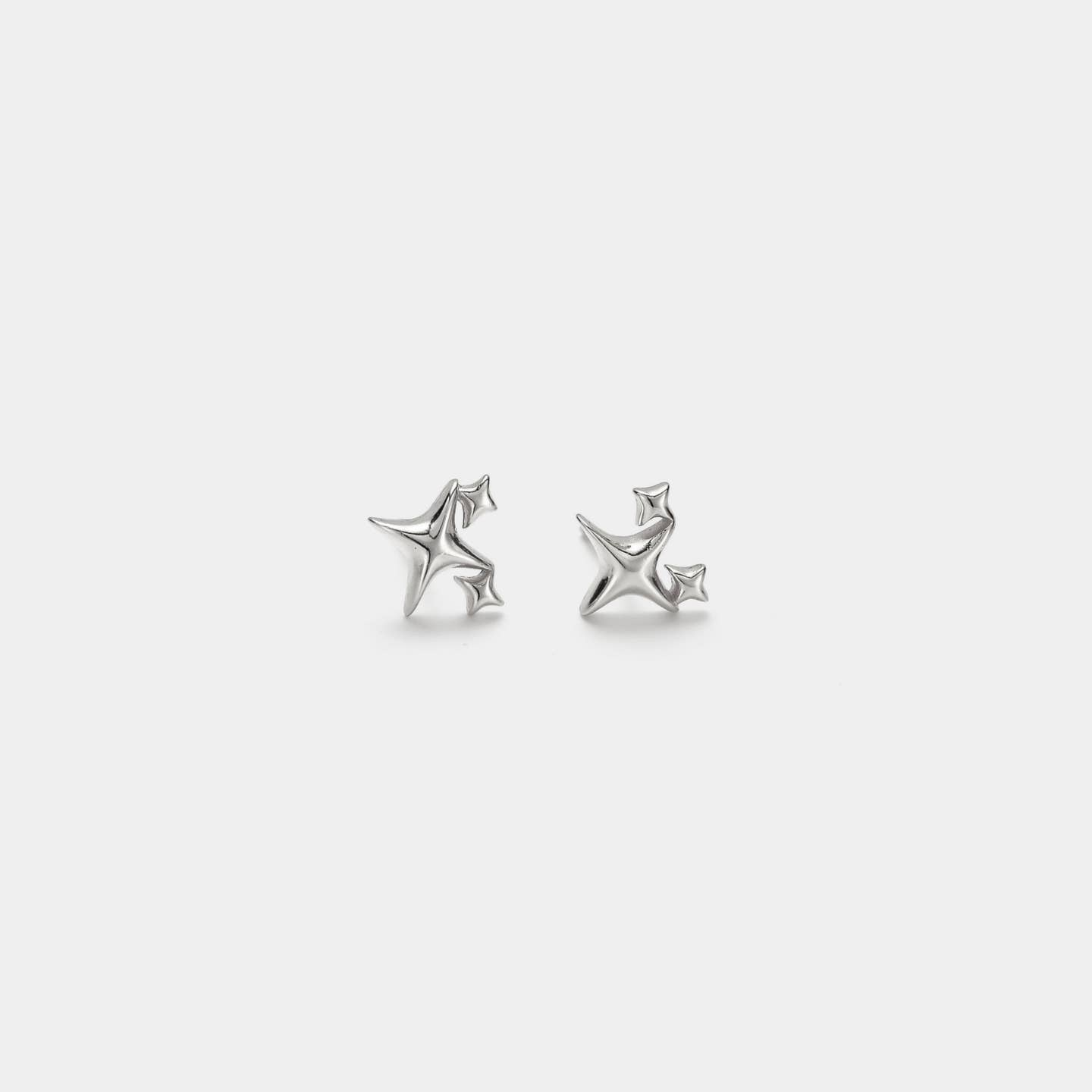 Atomic Star Post Earrings