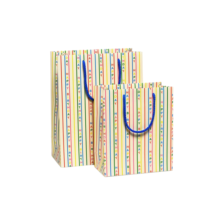 Birthday Stripes Gift Bag