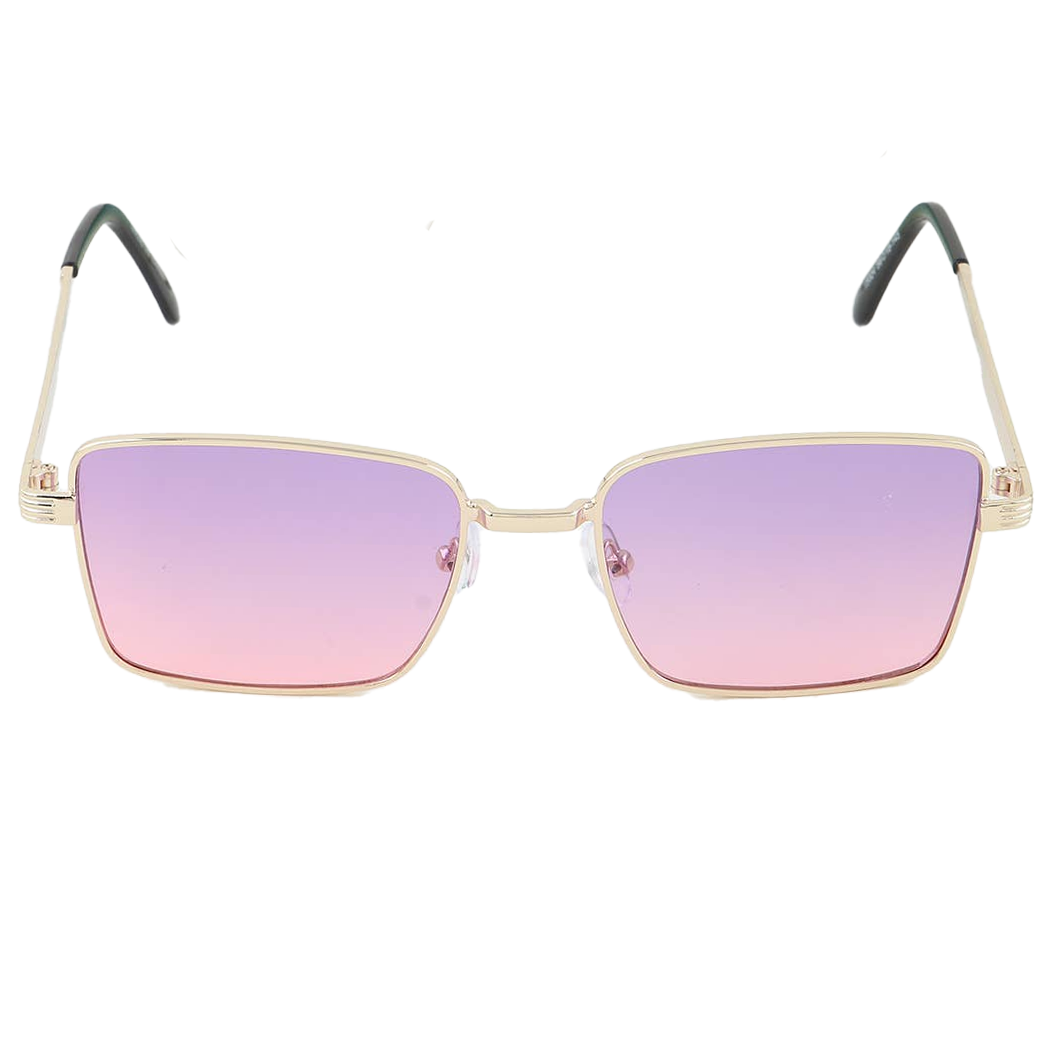 Bright Tinted Classic Block Sunglasses