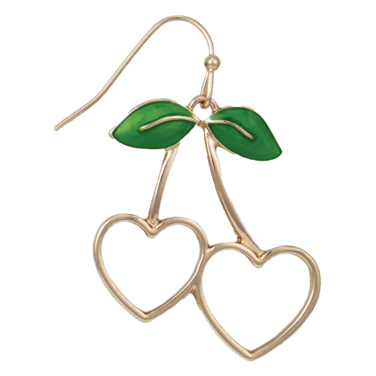 Sweetheart Cherry Dangle Earrings
