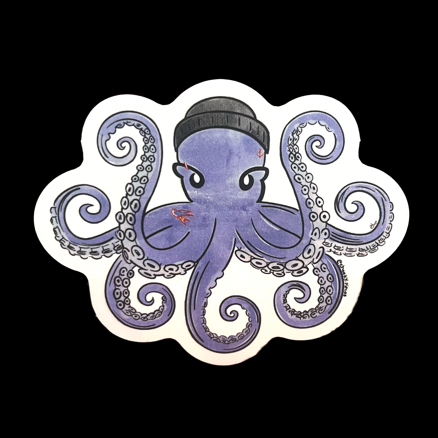 Large Tako the Octo Sticker