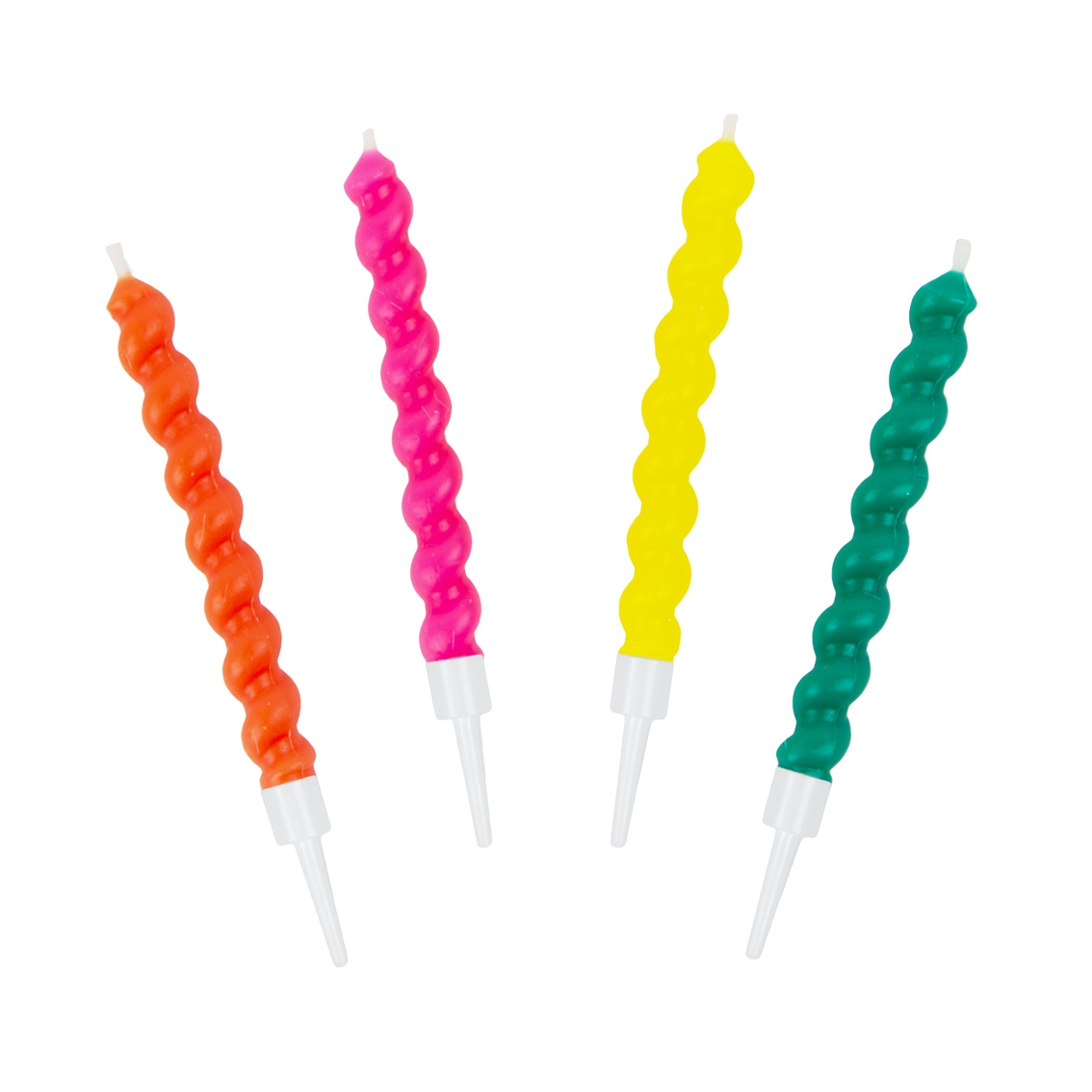 Twisted Rainbow Birthday Candles 8 Pack